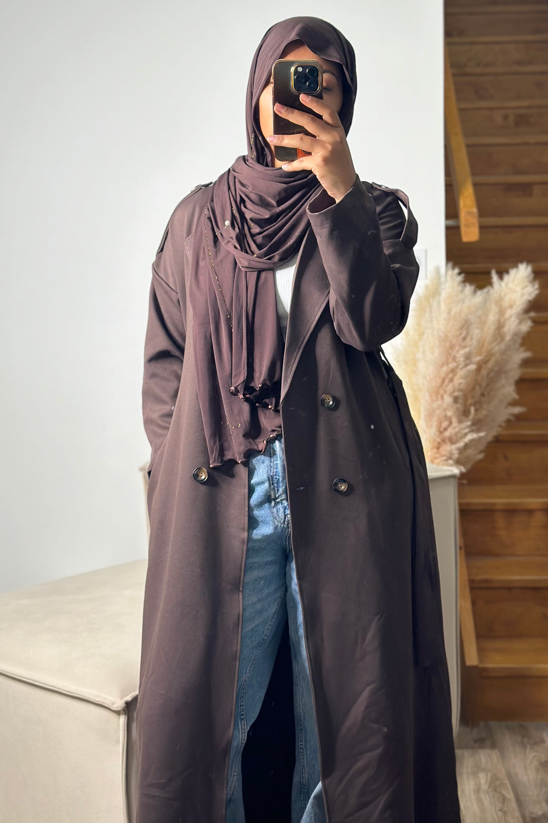 Fluid trench coat